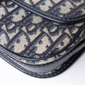 CHRISTIAN DIOR EAST-WEAT BOBBY BAG BLUE DIOR OBLIQUE JACQUARD