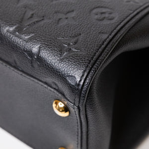 LOUIS VUITTON EMPREINTE TROCADERO SHOULDER BAG  BLACK GHW