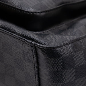 LOUIS VUITTON DAMIER GRAPHITE JOSH BACKPACK CANVAS BLACK GRAY MEN UNISEX