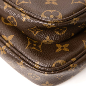 LOUIS VUITTON MULTI POCHETTE ACCESSORIES ROSE CLAIR MONOGRAM CANVAS GHW