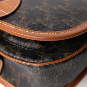 CELINE FLOCO BAG IN TRIOMPHE CANVAS GHW