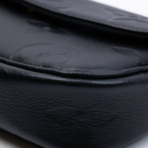 LOUIS VUITTON IVY WALLET ON CHAIN MONOGRAM EMPREINTE LEATHER BLACK GHW