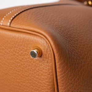 HERMES PICOTIN 18 LOCK BAG CLEMENCE GOLD GHW STAMP K