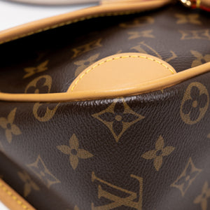LOUIS VUITTON DIANE MONOGRAM CANVAS BAG WITH JACQUARD STRAP