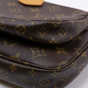 LOUIS VUITTON MULTI POCHETTE ACCESSORIES ROSE MONOGRAM CANVAS GHW