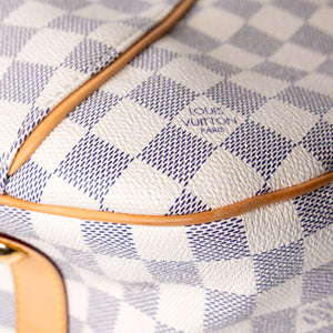 LOUIS VUITTON DAMIER AZUR GALLIERA PM SHOULDER BAG GHW