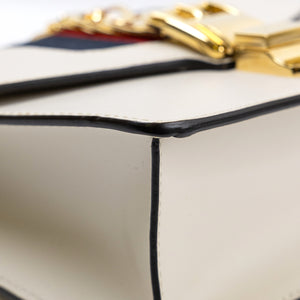 GUCCI MINI SYLVIE CALFSKIN WHITE GHW