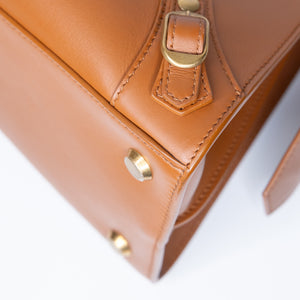 BALENCIAGA SMALL NEO CLASSIC CITY BAG IN BROWN