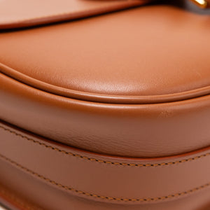 CHRISTIAN DIOR MEDIUM DIOR BOBBY BAG DARK TAN CALFSKIN LEATHER GHW