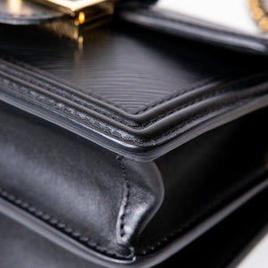 LOUIS VUITTON MINI DAUPHINE BLACK EPI LEATHER GHW