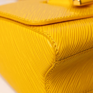 LOUIS VUITTON TWIST MM EPI LEATHER YELLOW GHW (MICROCHIP)
