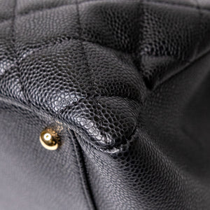 CHANEL CAVIAR GRAND SHOPPING TOTE BAG XL BLACK GHW