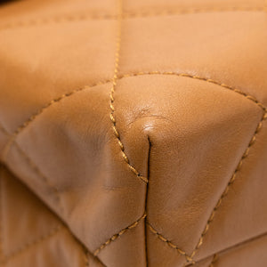 CHANEL VINTAGE FLAP BAG CARAMEL LAMBSKIN SHW