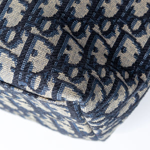 CHRISTIAN DIOR MEDIUM DIORTRAVAL NOMAD POUCH BLUE OBLIQUE