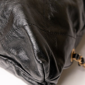 CHANEL 22 BACKPACK CALFSKIN BLACK GHW