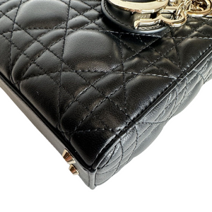 DIOR MINI LADY DIOR BAG BLACK GHW