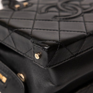 CHANEL 22B SMALL VANITY CASE CALFSKIN BLACK GHW
