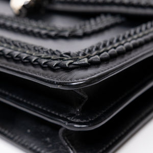 BVLGARI SERPENTI FOREVER SHOULDER BAG BLACK CALF SKIN