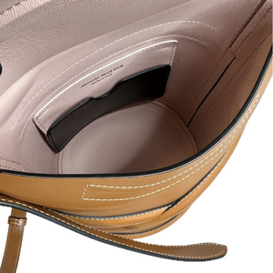 ALEXANDER MACQUEEN THE CURVE SMALL BAG TAN