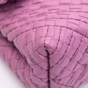 BOTTEGA VENETA OLIMPIA BAG LAVENDER PURPLE BLACK HARDWARE