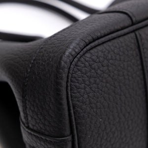 HERMES NEO GARDEN PARTY 23 NEGONDA BLACK SHW STAMP K