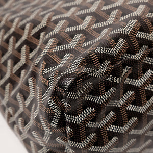 GOYARD BOHEME HOBO PM BAG GOYARDINE CANVAS BLACK SHW