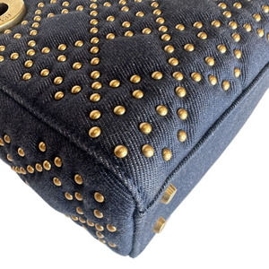 DIOR  DENIM CANNAGE STUDDED MINI SUPPLE