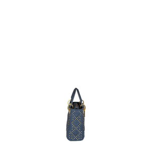 CHRISTIAN DIOR  DENIM CANNAGE STUDDED MINI SUPPLE