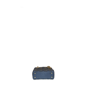 CHRISTIAN DIOR  DENIM CANNAGE STUDDED MINI SUPPLE