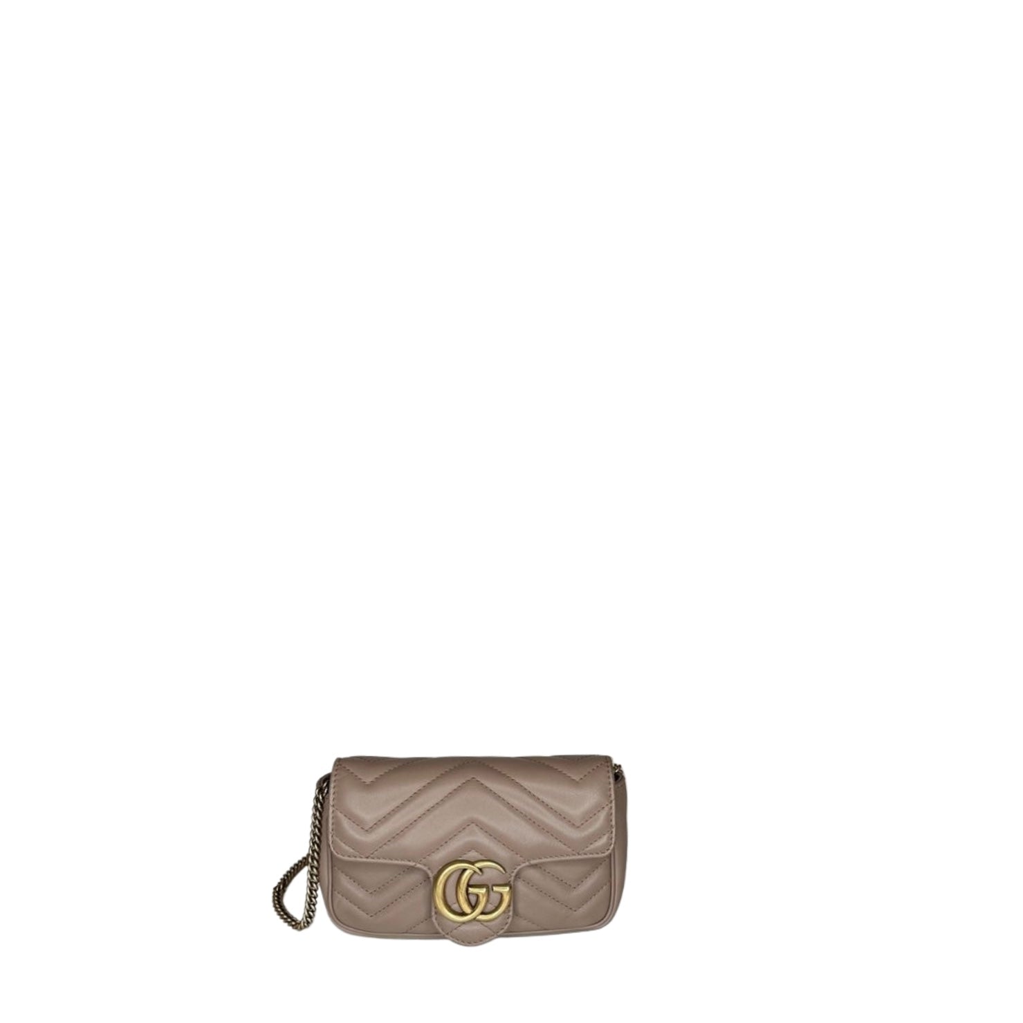 GUCCI MARMONT SUPER MINI LEATHER SHOULDER BAG